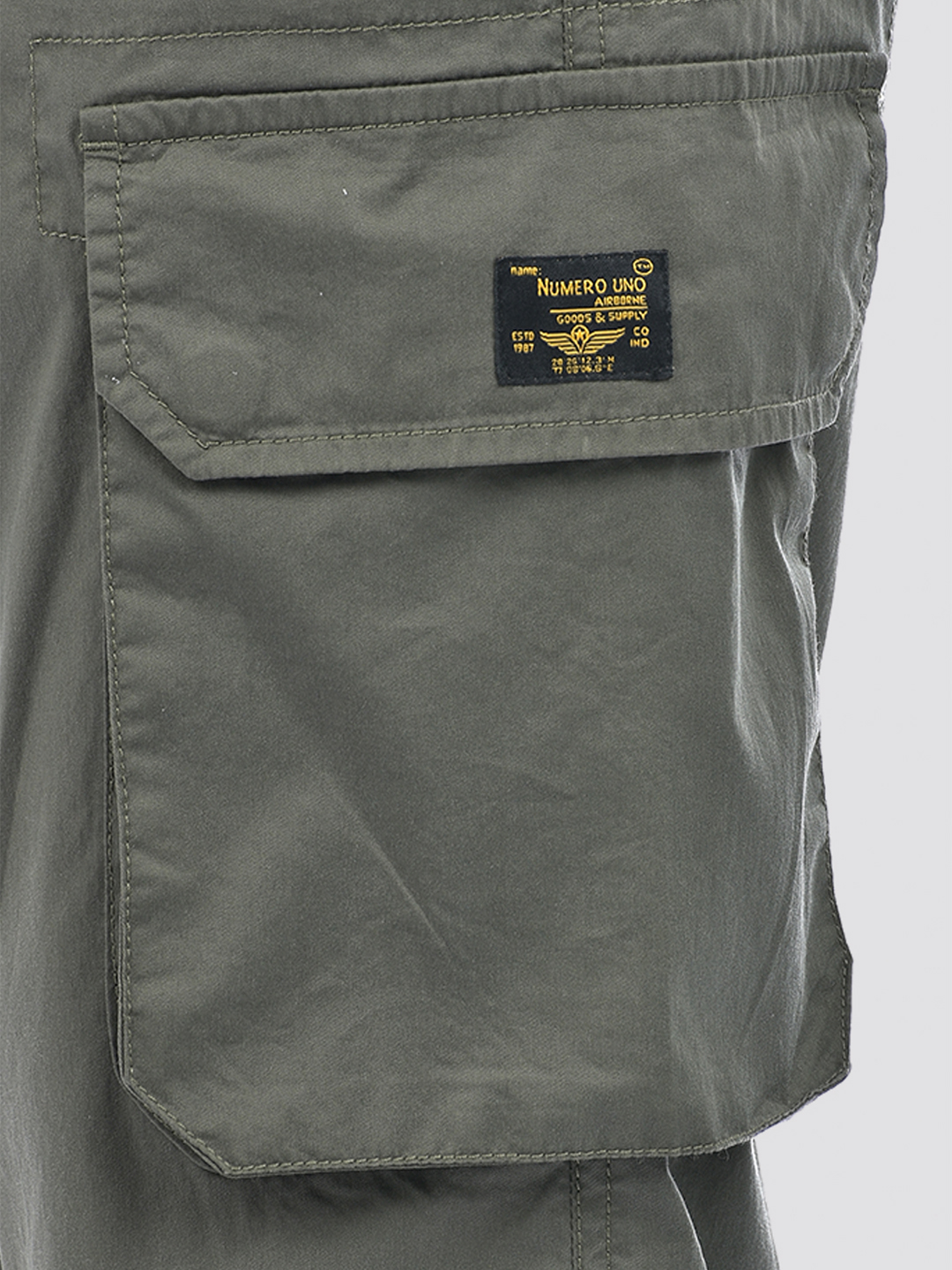 Numero Uno Men Olive Green Cargo Pants